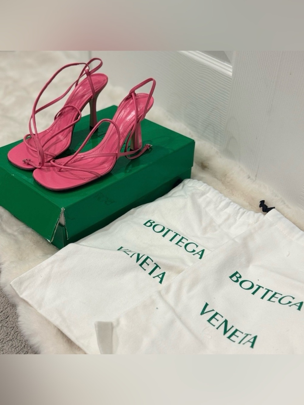 Bottega Veneta Hot Pink Heels